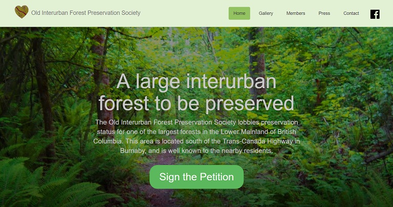 Old Interurban Forest Preservation website